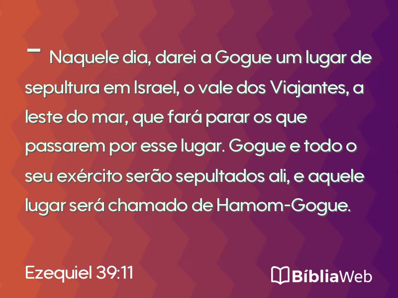 Ezequiel 39:11 em imagem para compartilhar