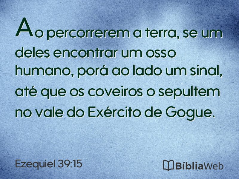 Ezequiel 39:15 em imagem para compartilhar