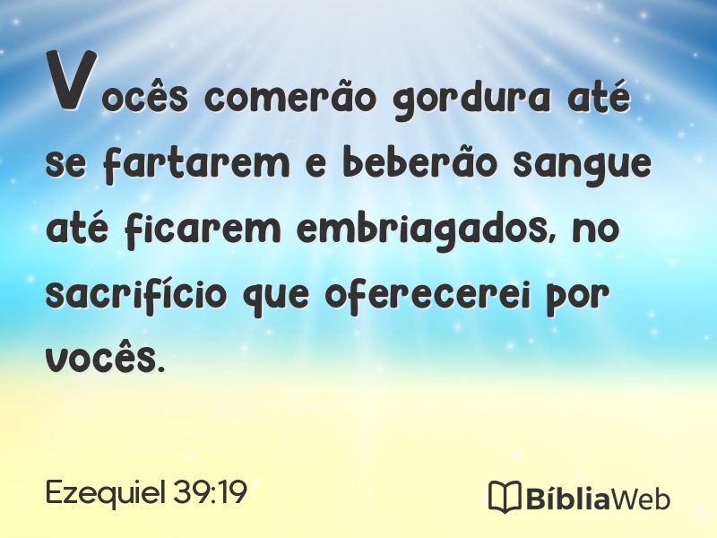 Ezequiel 39:19 em imagem para compartilhar