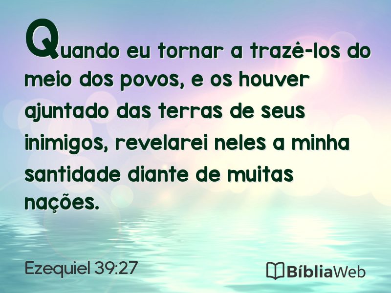 Ezequiel 39:27 em imagem para compartilhar
