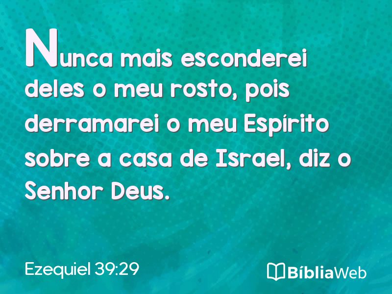 Ezequiel 39:29 em imagem para compartilhar