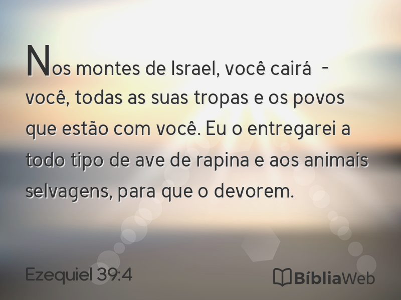 Ezequiel 39:4 em imagem para compartilhar