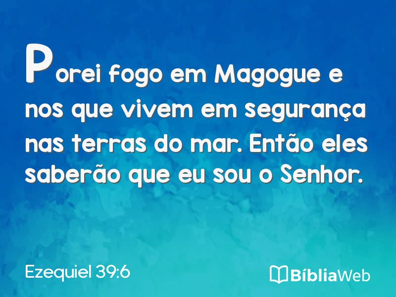 Ezequiel 39:6 em imagem para compartilhar