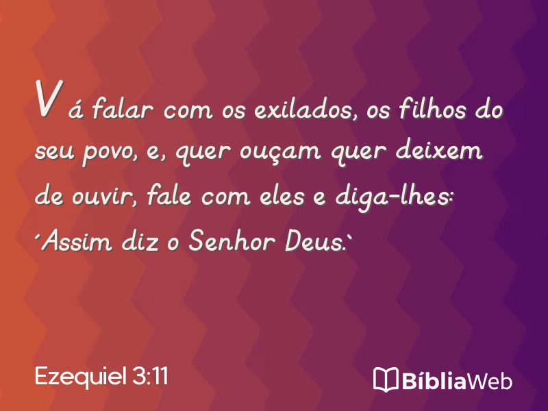 Ezequiel 3:11 em imagem para compartilhar