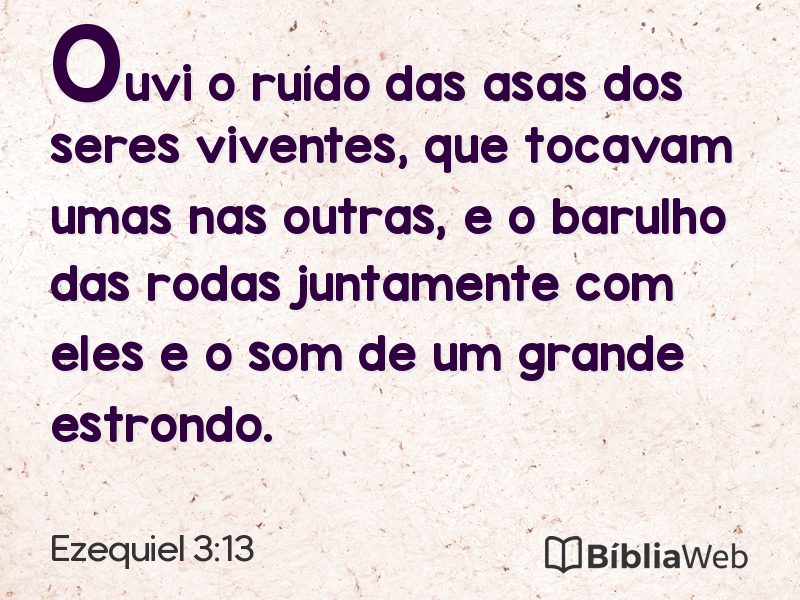 Ezequiel 3:13 em imagem para compartilhar
