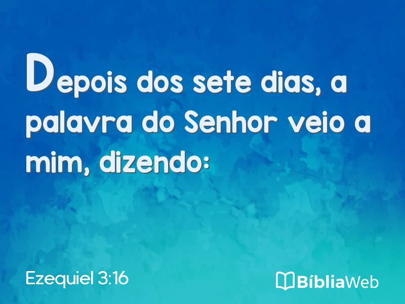 Ezequiel 3:16 em imagem para compartilhar