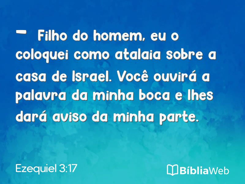 Ezequiel 3:17 em imagem para compartilhar