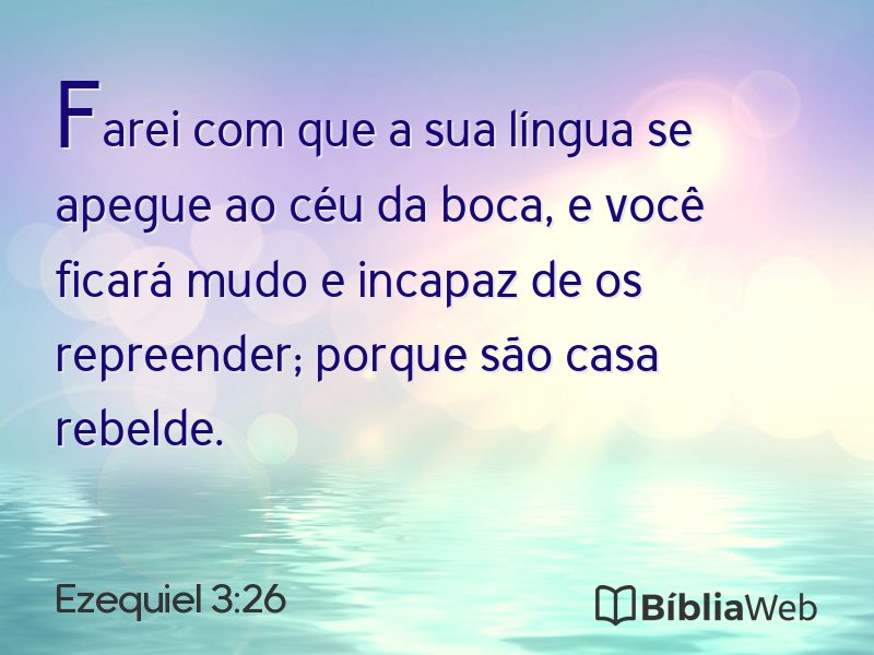 Ezequiel 3:26 em imagem para compartilhar