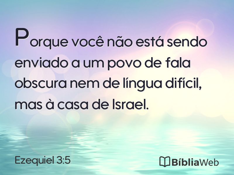 Ezequiel 3:5 em imagem para compartilhar