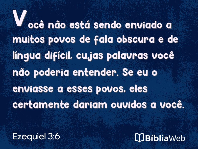 Ezequiel 3:6 em imagem para compartilhar