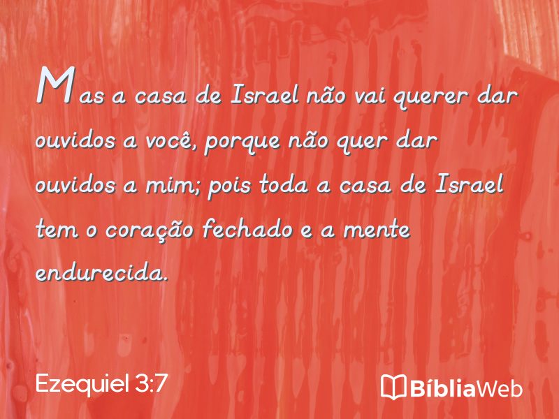 Ezequiel 3:7 em imagem para compartilhar