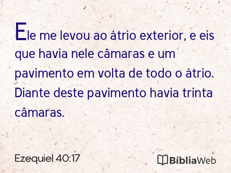Ezequiel 40:17 em imagem para compartilhar
