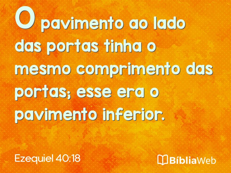 Ezequiel 40:18 em imagem para compartilhar