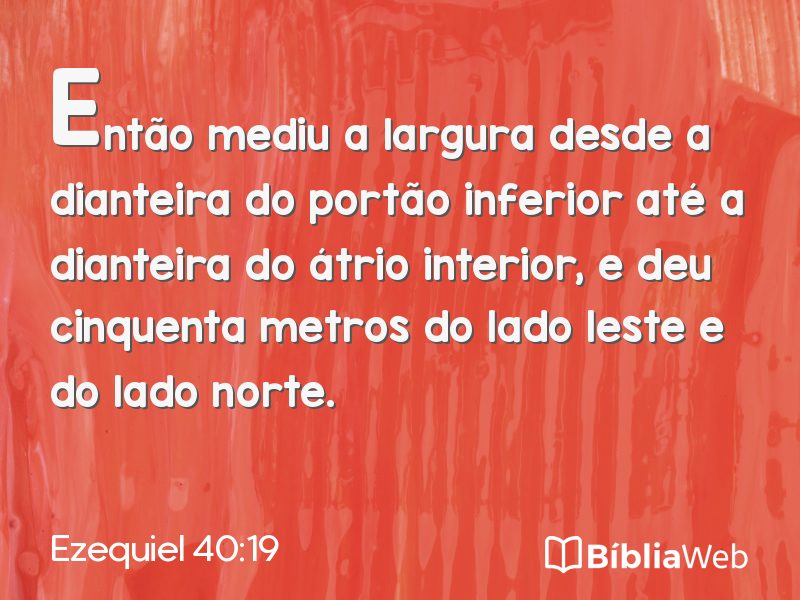 Ezequiel 40:19 em imagem para compartilhar