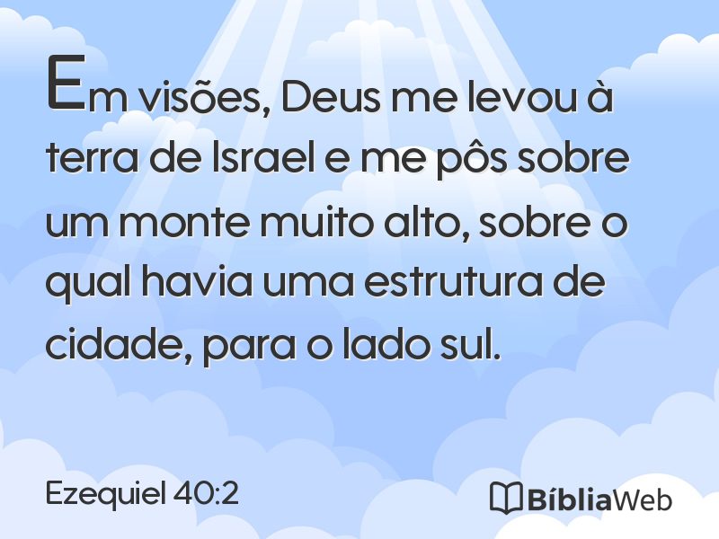 Ezequiel 40:2 em imagem para compartilhar