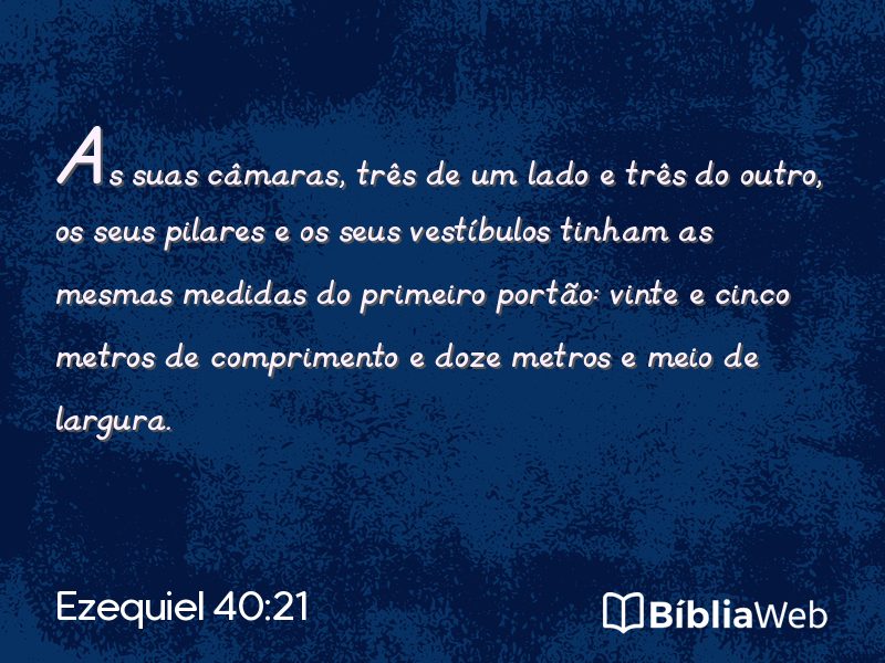 Ezequiel 40:21 em imagem para compartilhar