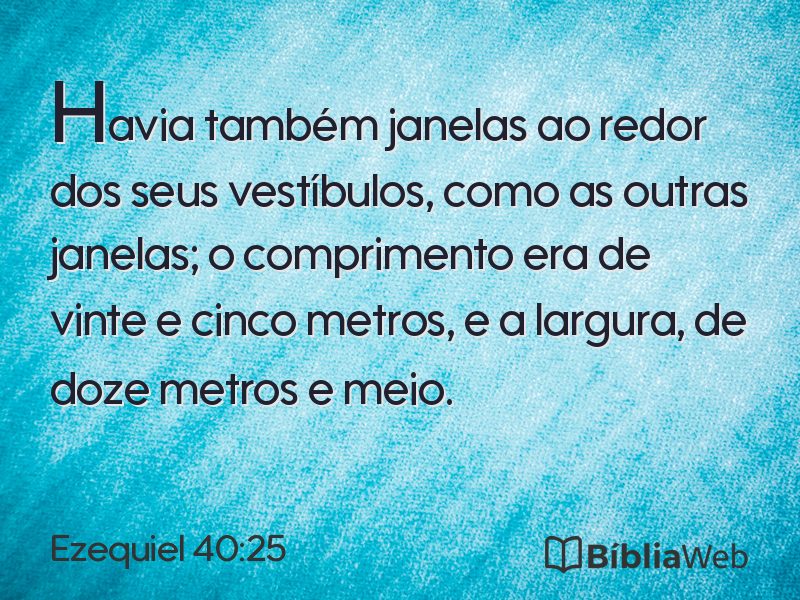 Ezequiel 40:25 em imagem para compartilhar