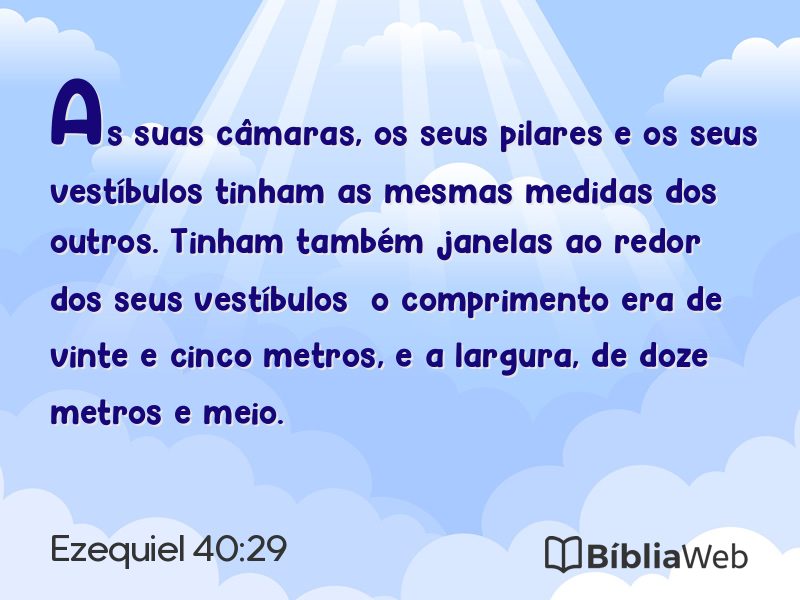 Ezequiel 40:29 em imagem para compartilhar