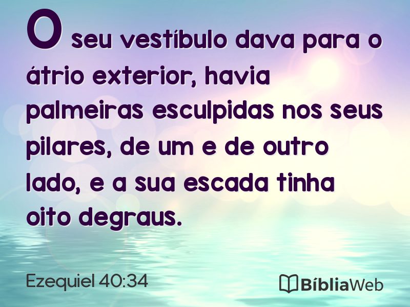 Ezequiel 40:34 em imagem para compartilhar