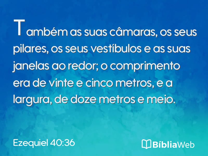Ezequiel 40:36 em imagem para compartilhar