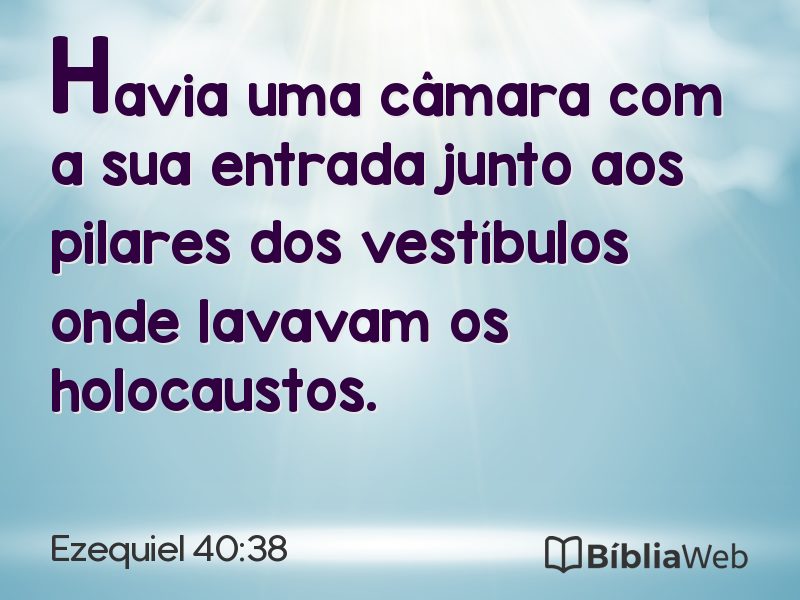Ezequiel 40:38 em imagem para compartilhar
