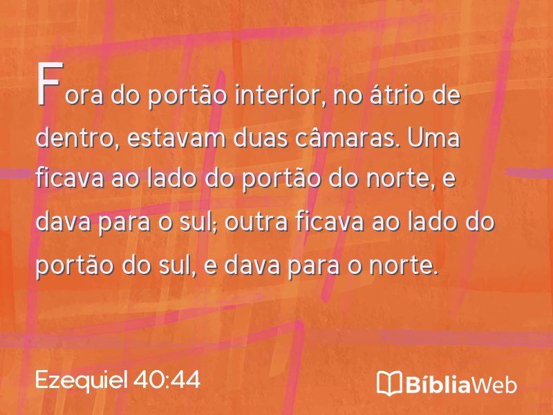Ezequiel 40:44 em imagem para compartilhar