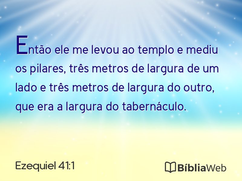 Ezequiel 41:1 em imagem para compartilhar