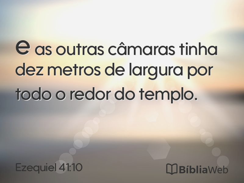 Ezequiel 41:10 em imagem para compartilhar