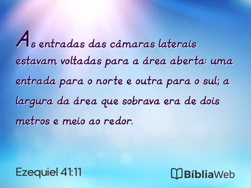 Ezequiel 41:11 em imagem para compartilhar
