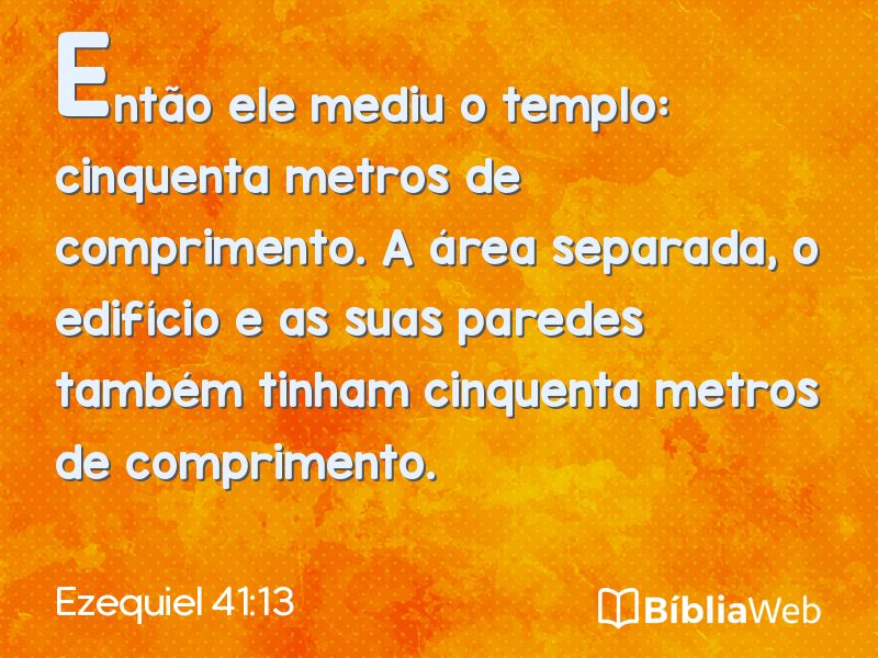 Ezequiel 41:13 em imagem para compartilhar
