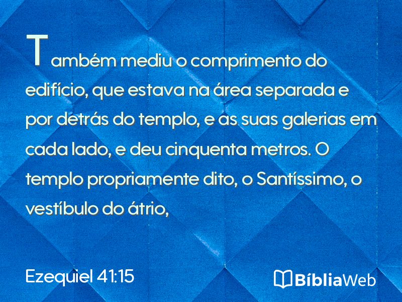 Ezequiel 41:15 em imagem para compartilhar