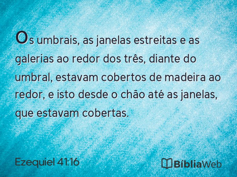 Ezequiel 41:16 em imagem para compartilhar