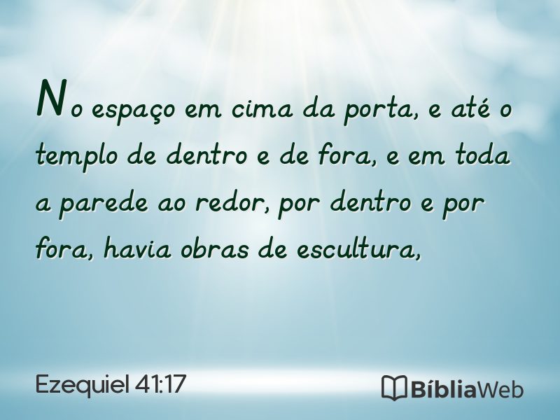 Ezequiel 41:17 em imagem para compartilhar