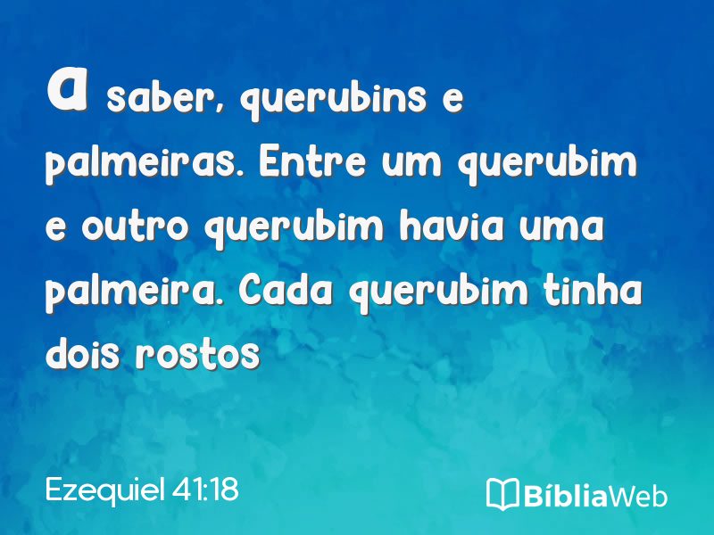 Ezequiel 41:18 em imagem para compartilhar