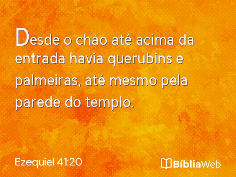Ezequiel 41:20 em imagem para compartilhar