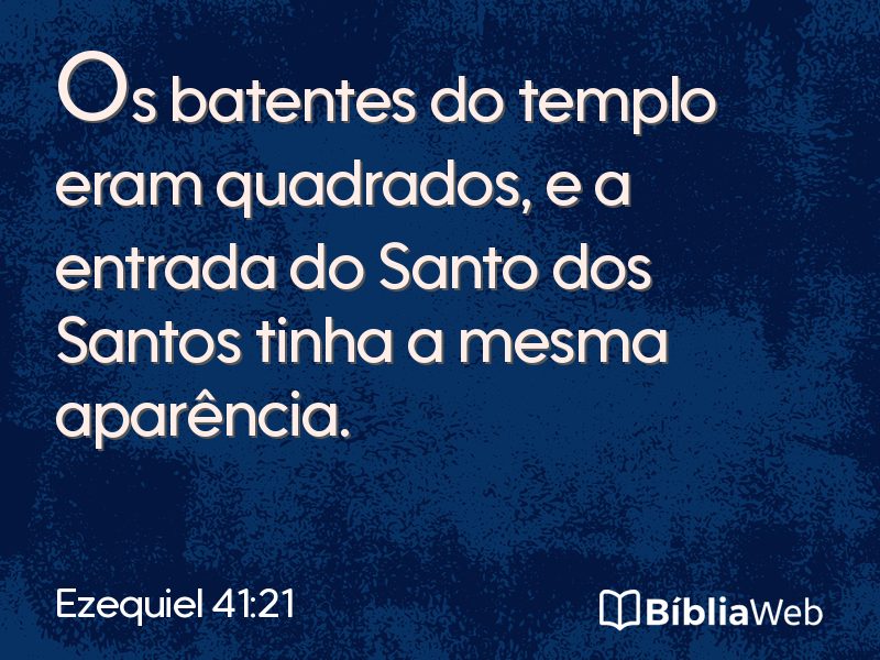 Ezequiel 41:21 em imagem para compartilhar