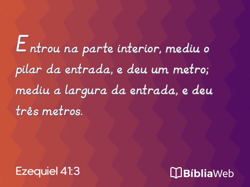 Ezequiel 41:3 em imagem para compartilhar