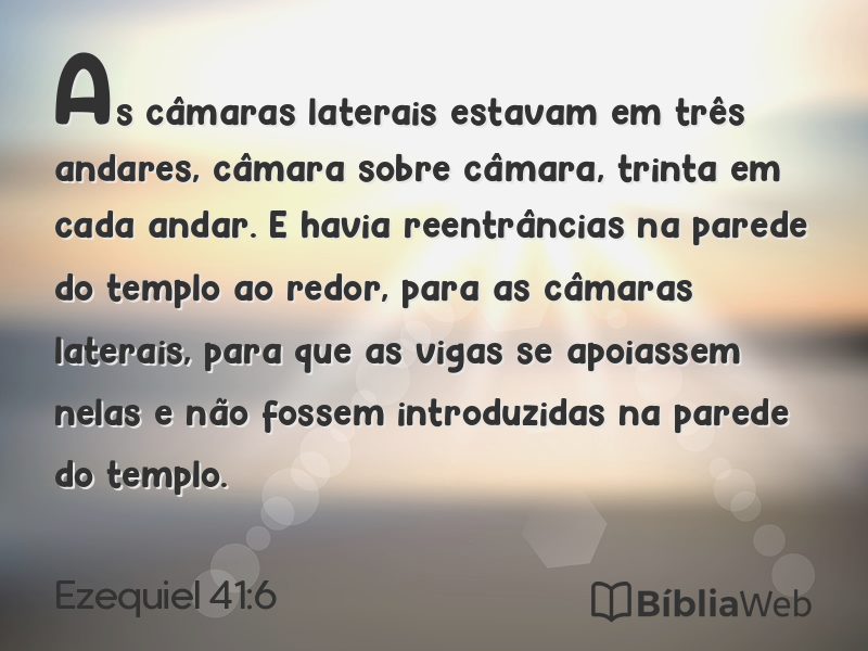 Ezequiel 41:6 em imagem para compartilhar