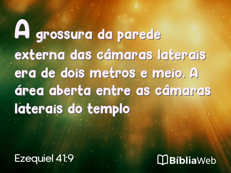 Ezequiel 41:9 em imagem para compartilhar