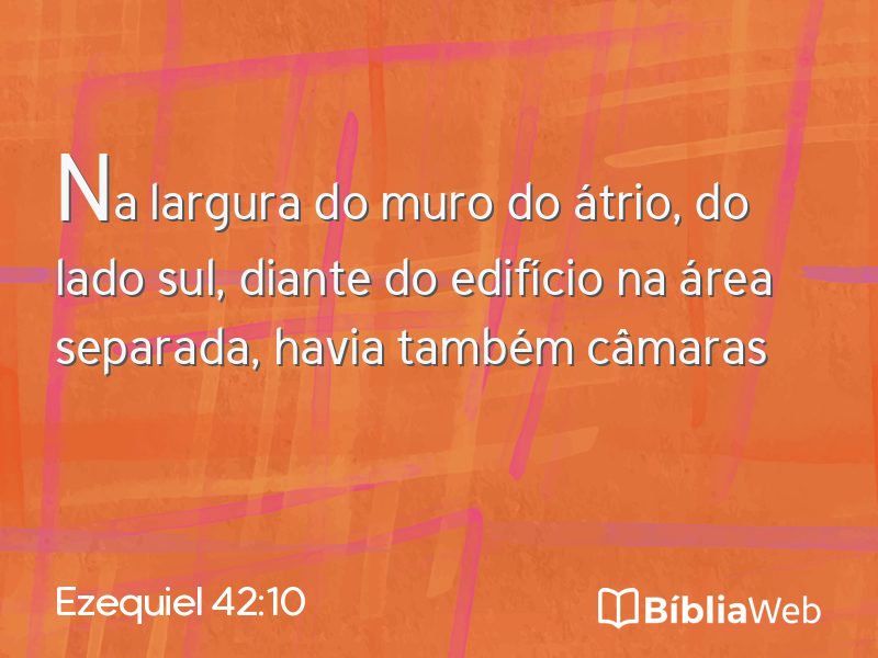 Ezequiel 42:10 em imagem para compartilhar
