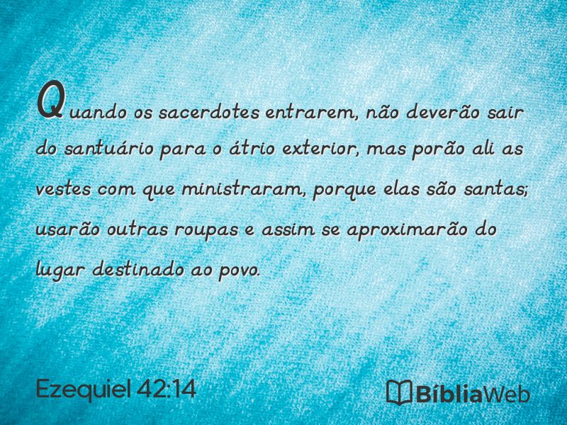 Ezequiel 42:14 em imagem para compartilhar