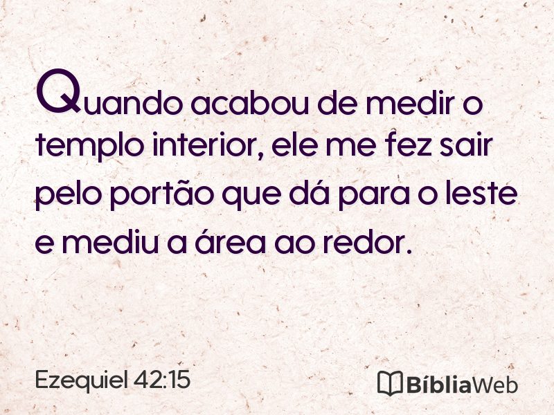 Ezequiel 42:15 em imagem para compartilhar