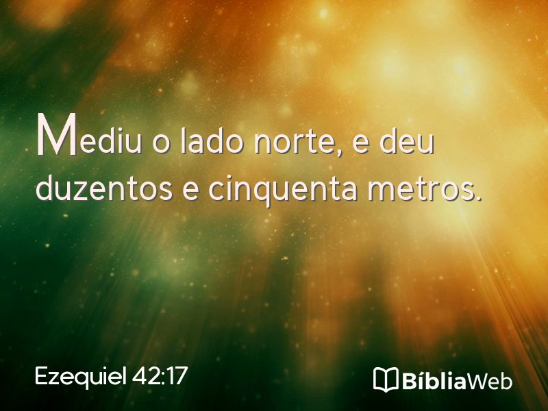 Ezequiel 42:17 em imagem para compartilhar