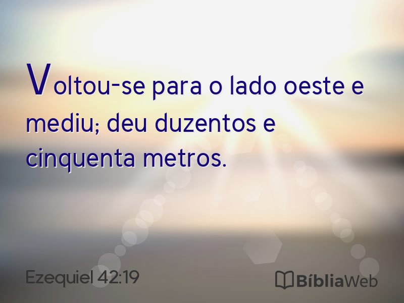 Ezequiel 42:19 em imagem para compartilhar
