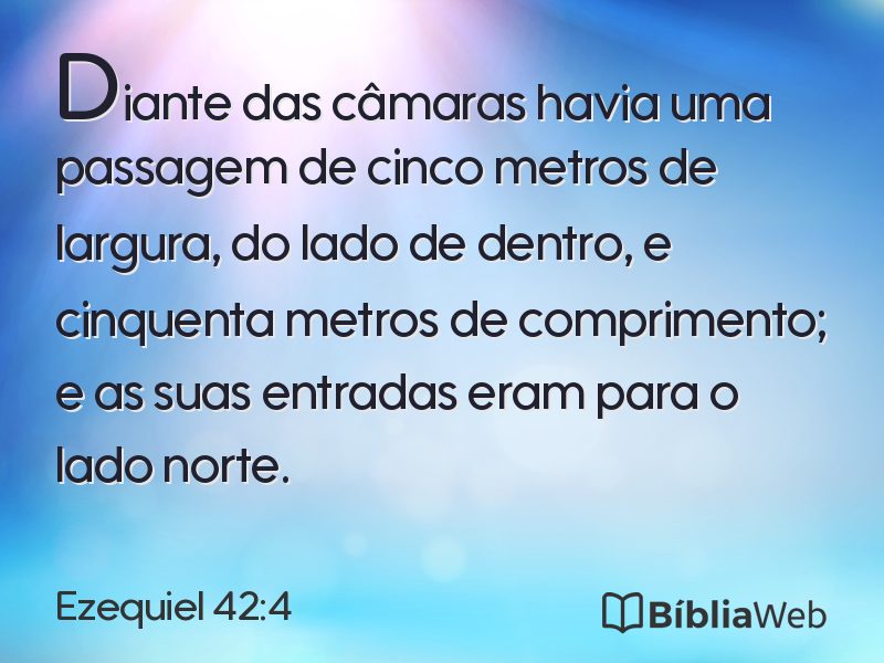 Ezequiel 42:4 em imagem para compartilhar