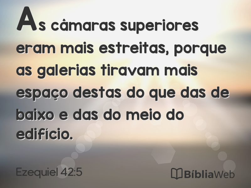 Ezequiel 42:5 em imagem para compartilhar
