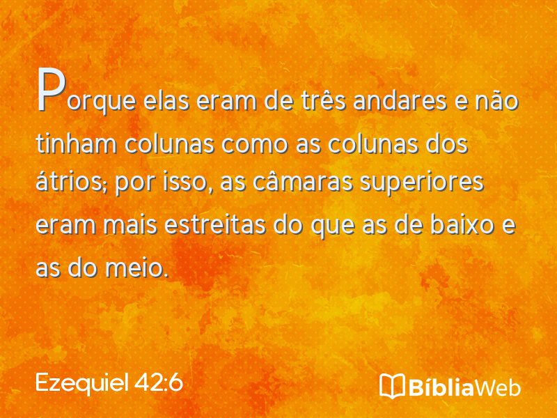 Ezequiel 42:6 em imagem para compartilhar