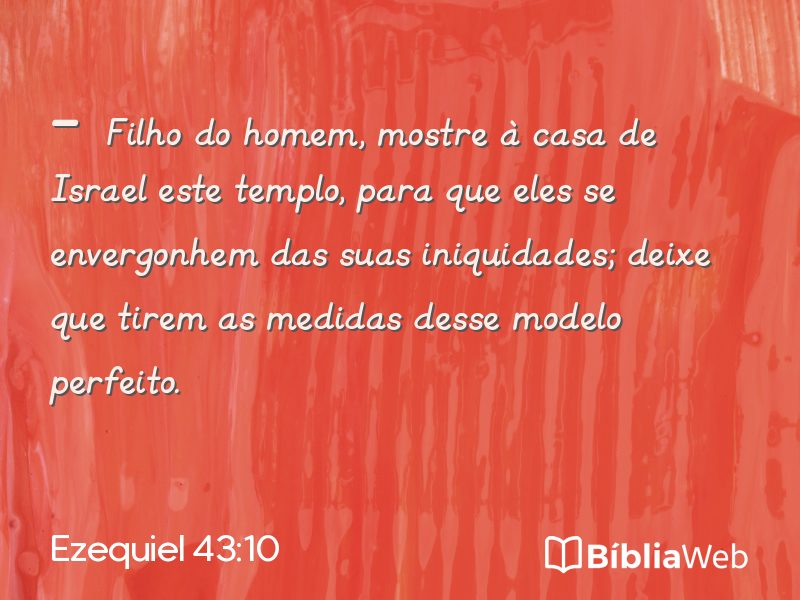 Ezequiel 43:10 em imagem para compartilhar