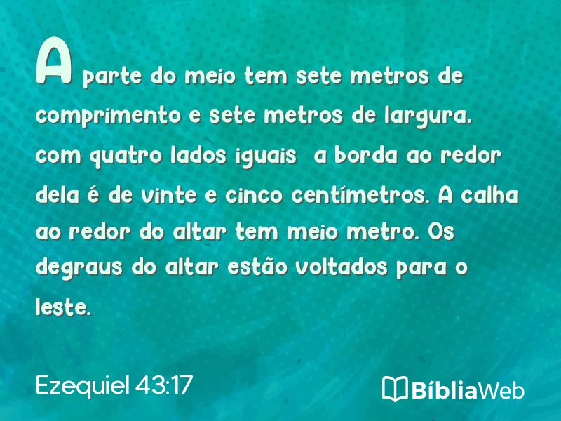 Ezequiel 43:17 em imagem para compartilhar