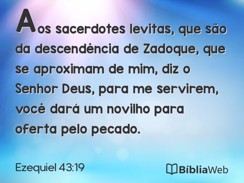 Ezequiel 43:19 em imagem para compartilhar